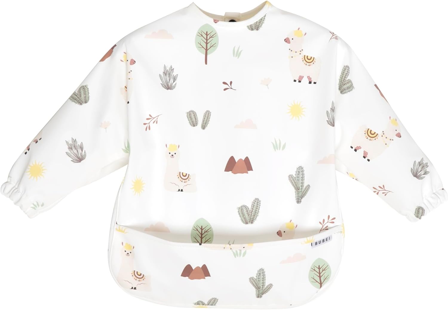 251102114829929_1 BUBEI Mess proof baby feeding bibs, Smock bibs for baby, Waterproof bibs, Long sleeve baby bib for eating, Toddler art smock - Image 1